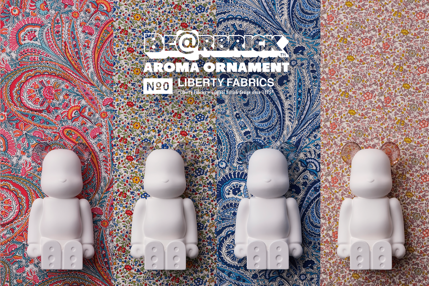 BE@RBRICK AROMA ORNAMENT No.0 LIBERTY FABRICS  / Katie and Millie MULCH COLOR